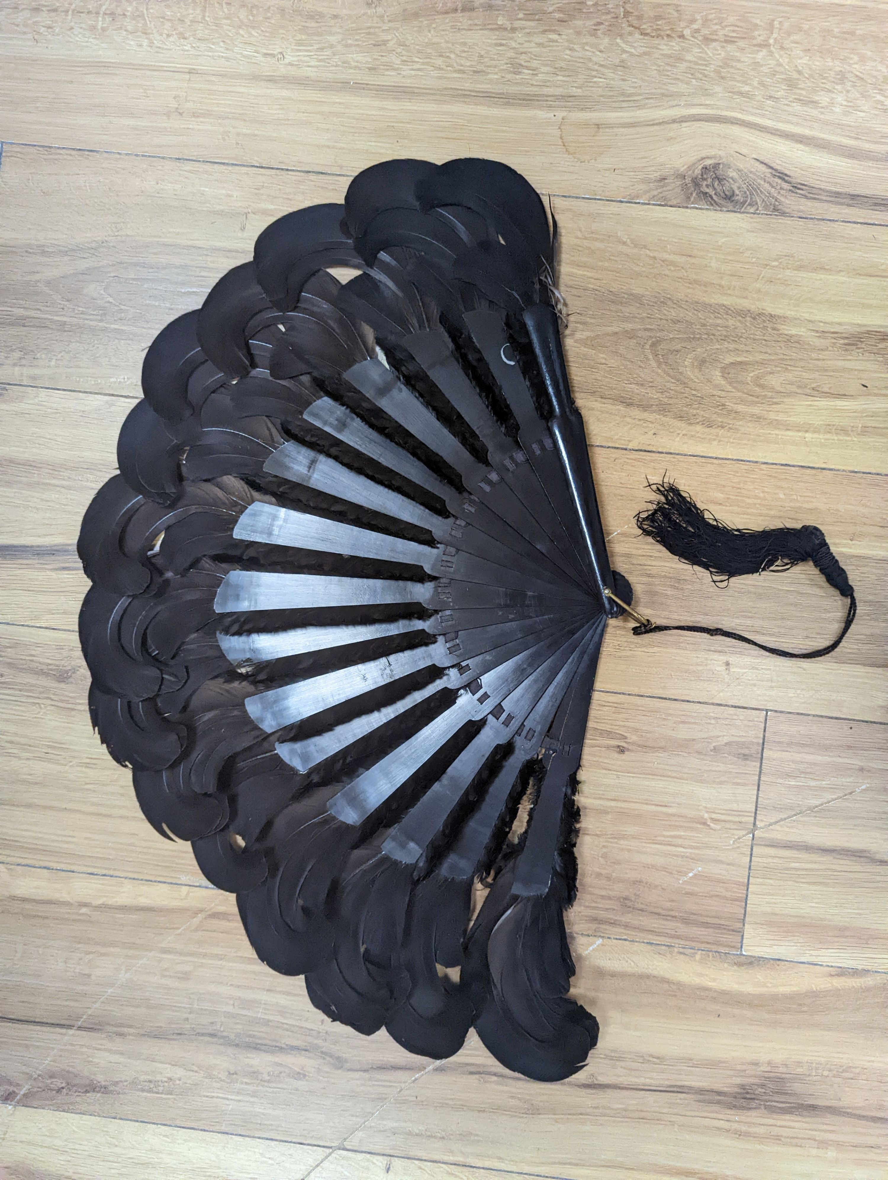 A selection of 19th century feather fans